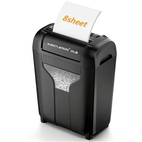 Questlemon 8-Sheet Cross-Cut Home Office Shredder (4Gal)(OL8)