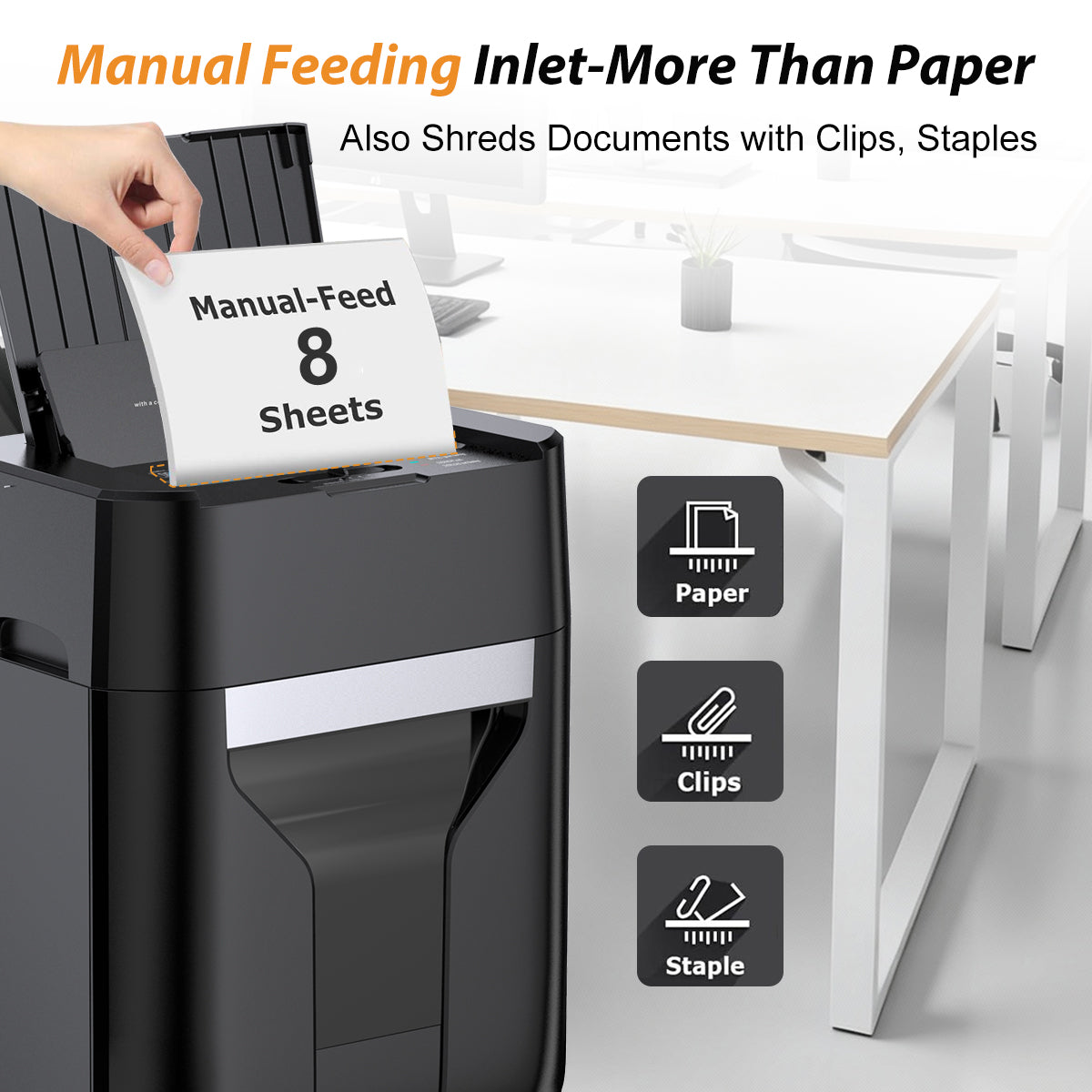 Quietlemon 120-Sheet Auto Feed Shredder: P-5 Micro-Cut, 60-Min Run Time, Ultra-Quiet, 5.28G Bin