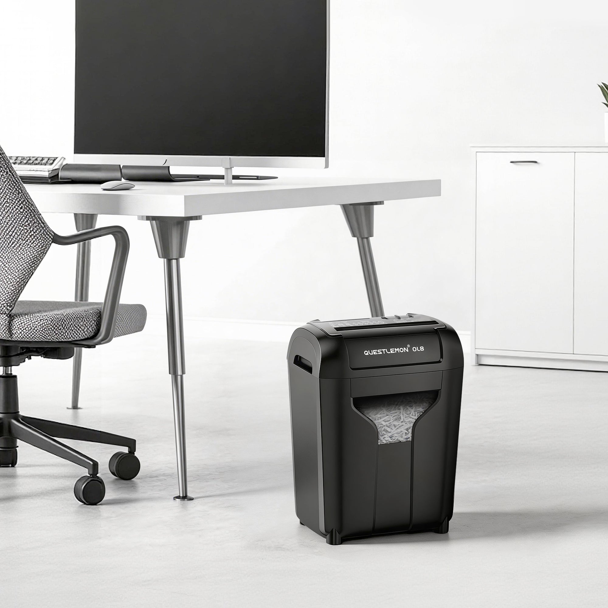 Questlemon 8-Sheet Cross-Cut Home Office Shredder (4Gal)(OL8)