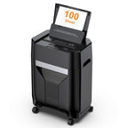 Quietlemon 100-Sheet Auto Feed Paper Shredder, P-4 High Security Cross-Cut for Home Office (40 Min Run Time)